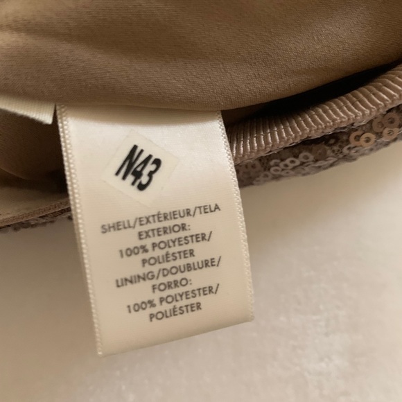 Copper rose gold ann Taylor sequin a line skirt - Picture 7 of 8